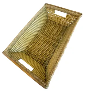 Vintage Green Basket Tray