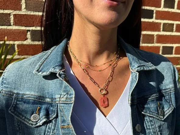 Vintage | Red Aventurine Open Oval