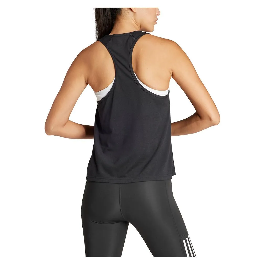 Women's Minimal Essential Branding Tank Black